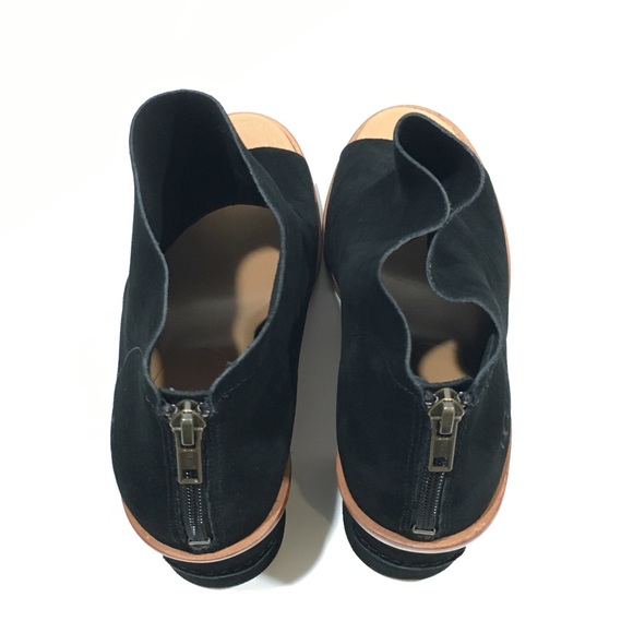 UGG Ginger Open-Toe Ankle Boots -Black Suede -Women’s US 11 -NEW - Picture 7 of 8